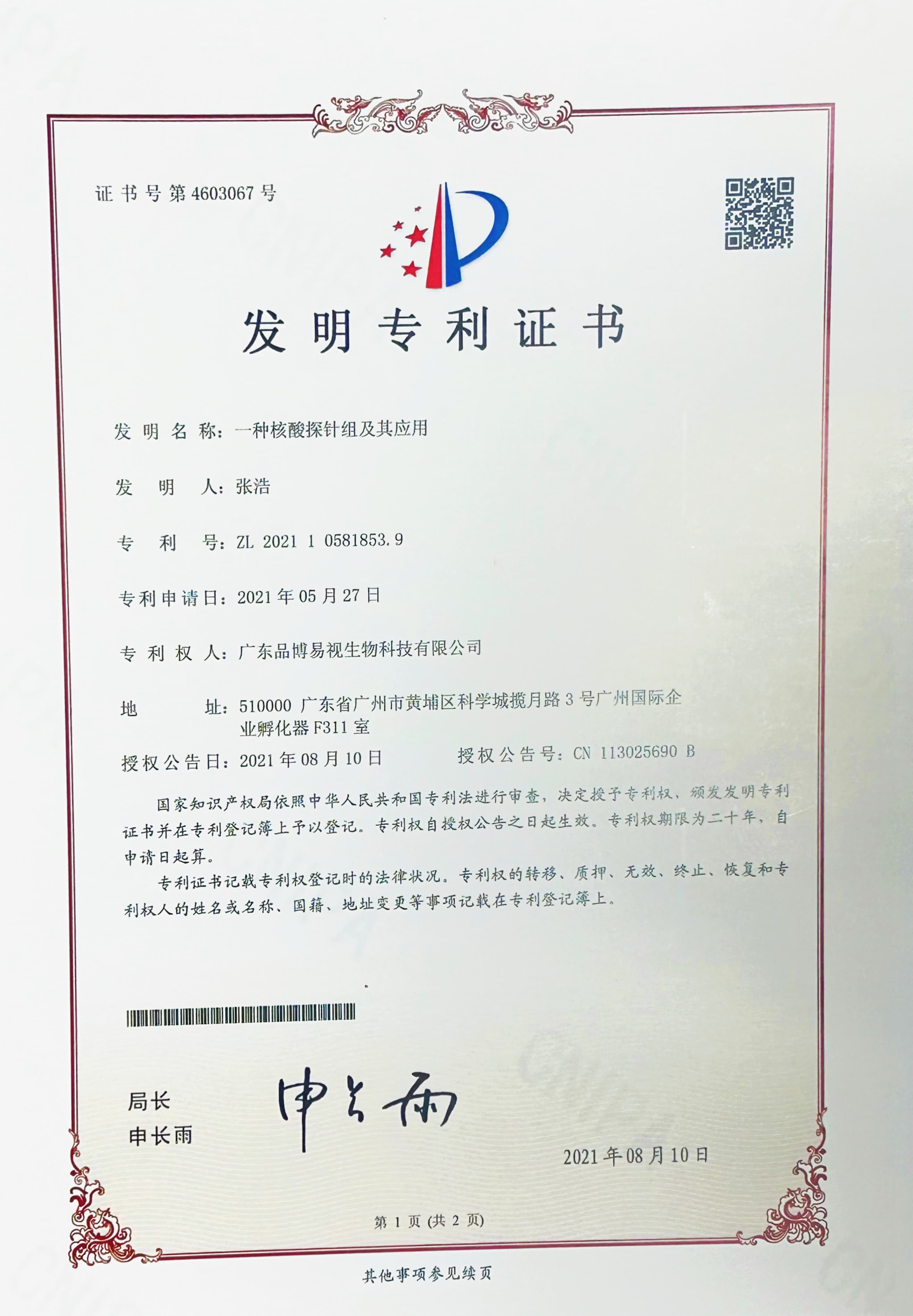 一种核酸探针组及其应用