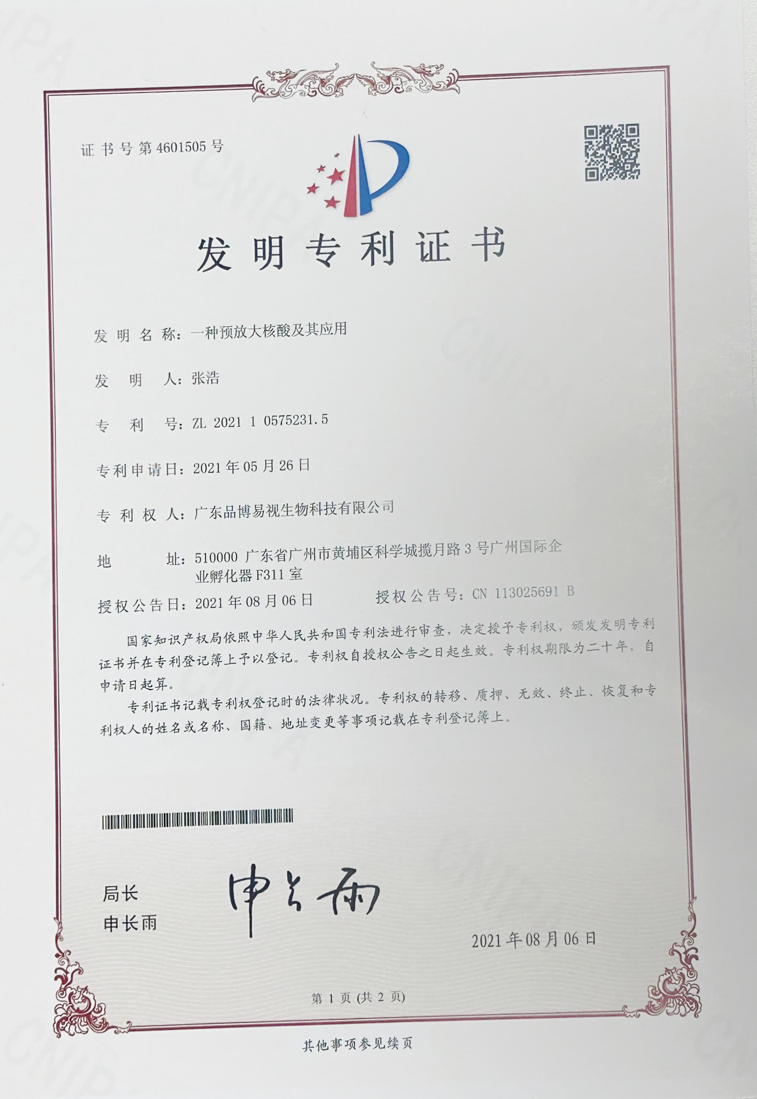 一种预放大核酸及其应用